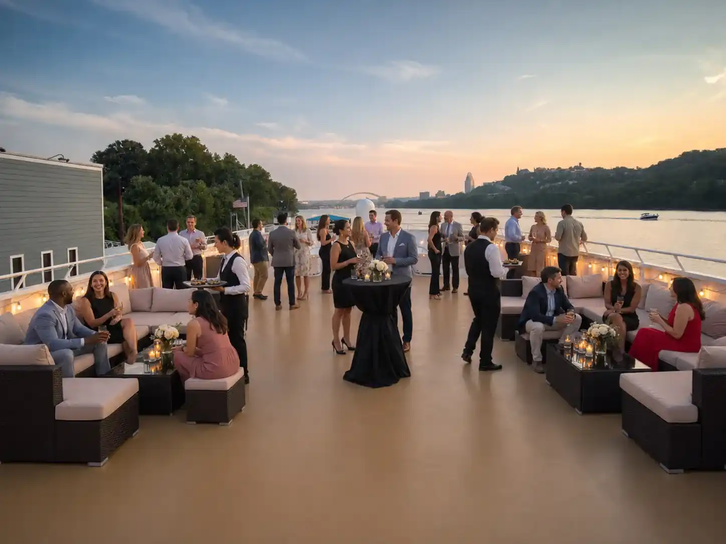 Corporate event on the Ohio River aboard The Destiny